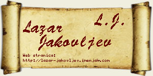 Lazar Jakovljev vizit kartica
